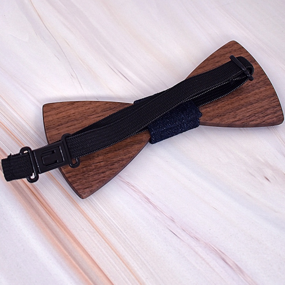 Wooden Gear Bow Tie w/ Cufflinks Set - Picture 3 of 8